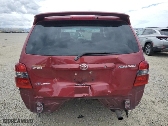 2007 Toyota Highlander with VIN JTEHP21A070193063, listed as a Copart auction lot 52998795 with 181,763 mi miles and Salvage Title. Bid and sale history available at carsss.com. Image 6.