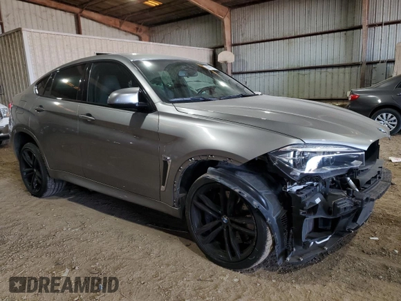 2019 BMW X6 M with VIN 5YMKW8C54KLR38377, listed as a Copart auction lot 84643024 with 47,556 mi miles and Salvage Title. Bid and sale history available at carsss.com. Image 4.