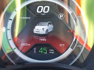 2015 FIAT 500e with VIN 3C3CFFGE3FT603301, listed as a IAAI auction lot 41599133 with 42,635 mi miles. Bid and sale history available at carsss.com. Image 15.