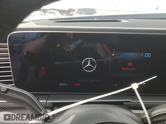 2024 Mercedes-Benz GLS 63 AMG with VIN 4JGFF8KE8RB072447, listed as a Copart auction lot 89404345 with 10,821 mi miles and Salvage title. Bid and sale history available at DreamBid. Image 9.