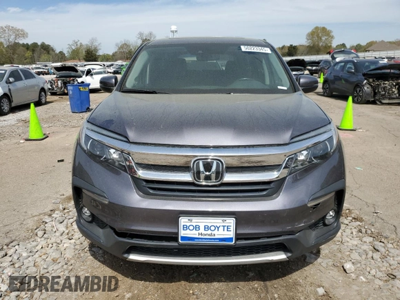 2022 Honda Pilot EX-L with VIN 5FNYF5H54NB014880, listed as a Copart auction lot 50223345 with 34,021 mi miles and Salvage title. Bid and sale history available at DreamBid. Image 5.