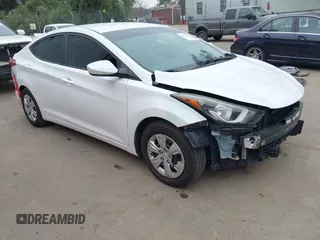 2016 Hyundai Elantra SE with VIN 5NPDH4AE6GH775864, listed as a IAAI auction lot 41870980 with 110,886 mi miles. Bid and sale history available at carsss.com. Image 1.