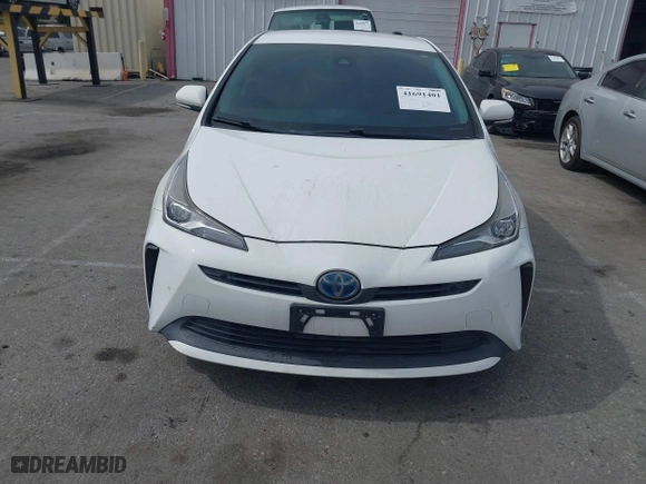 2019 Toyota Prius L Eco with VIN JTDKARFU2K3075613, listed as a IAAI auction lot 41691401 with 83,053 mi miles. Bid and sale history available at carsss.com. Image 12.