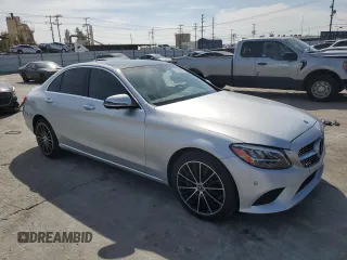 2021 Mercedes-Benz C 300 with VIN W1KWF8DB9MR605631, listed as a Copart auction lot 46062995 with 23,165 mi miles and Salvage Title. Bid and sale history available at carsss.com. Image 4.