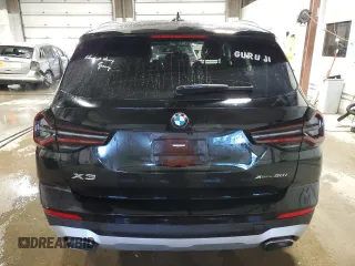2023 BMW X3 xDrive30i with VIN 5UX53DP01P9R97895, listed as a Copart auction lot 87586265 with 18,193 mi miles and Salvage Title. Bid and sale history available at carsss.com. Image 6.