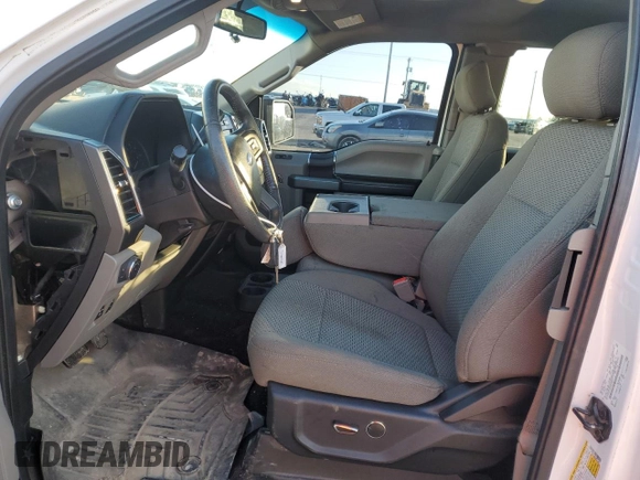 2018 Ford F-150 XL with VIN 1FTEX1CB6JKE72097, listed as a Copart auction lot 43222435 with 0 mi miles and Salvage Title. Bid and sale history available at carsss.com. Image 7.