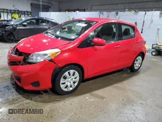 2013 Toyota Yaris L with VIN JTDKTUD36DD572006, listed as a Copart auction lot 89065915 with 75,390 mi miles and Salvage Title. Bid and sale history available at carsss.com. Image 1.