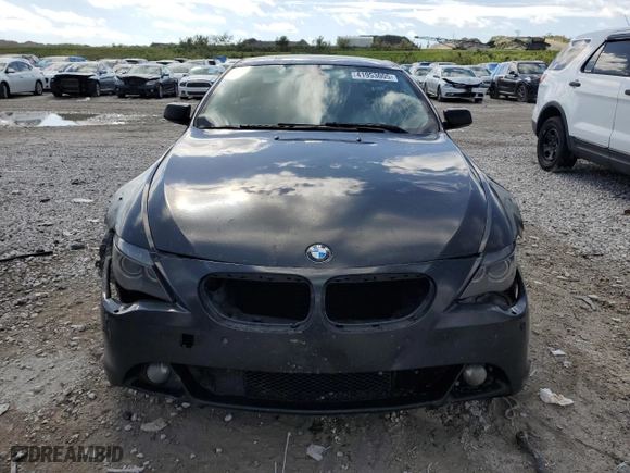 2007 BMW 6 Series 650i with VIN WBAEH13577CR52544, listed as a Copart auction lot 41953005 with 162,867 mi miles and Salvage Title. Bid and sale history available at carsss.com. Image 5.
