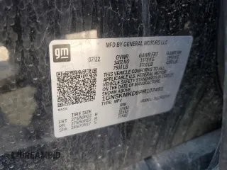 2023 Chevrolet Tahoe LS с VIN 1GNSKMKD9PR107491, выставлен на аукционе Copart как лот 51268465 с пробегом 52 053 миль миль и Списание • Salvage title. История ставок и продаж доступна на DreamBid. Изображение 14.