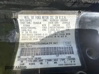 1992 Ford Ranger with VIN 1FTCR10U3NUA79787, listed as a Copart auction lot 52343455 with 2,510 mi miles and Clean Title. Bid and sale history available at carsss.com. Image 10.