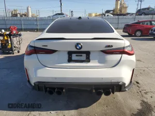 2024 BMW M4 Competition xDrive with VIN WBS43AZ09RCP15123, listed as a Copart auction lot 46450045 with 16,710 mi miles and Salvage Title. Bid and sale history available at carsss.com. Image 6.