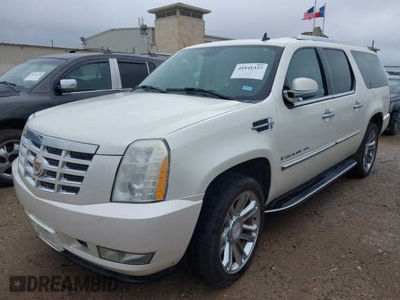 2007 Cadillac Escalade ESV with VIN 1GYFK66887R202024, listed as a IAAI auction lot 41841337 with 185,085 mi miles and . Bid and sale history available at DreamBid. Image 2.