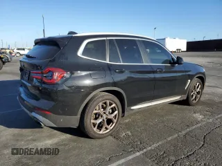 2024 BMW X3 sDrive30i with VIN 5UX43DP0XR9U58299, listed as a Copart auction lot 47617185 with 9,385 mi miles and Salvage Title. Bid and sale history available at DreamBid. Image 3.