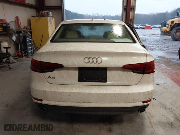 2017 Audi A4 Premium with VIN WAUGNAF40HN007638, listed as a IAAI auction lot 41069009 with 79,951 mi miles. Bid and sale history available at carsss.com. Image 16.