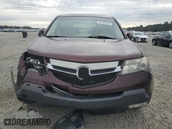2008 Acura MDX Tech Pkg with VIN 2HNYD28388H538495, listed as a Copart auction lot 82449794 with 205,354 mi miles and Salvage Title. Bid and sale history available at carsss.com. Image 5.