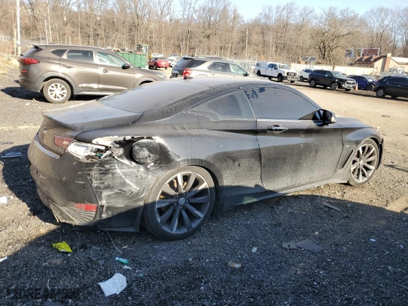 2017 Infiniti Q60 Sport with VIN JN1EV7EL3HM553106, listed as a Copart auction lot 47997685 with 75,172 mi miles and Salvage Title. Bid and sale history available at carsss.com. Image 3.