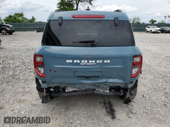 2022 Ford Bronco Sport Big Bend z VIN 3FMCR9B62NRD10906, wystawiony jako Copart lot #59167885 z przebiegiem 46 433 mil mil oraz Szkoda całkowita • Salvage title. Historia ofert i sprzedaży dostępna na DreamBid. Obrazek 6.