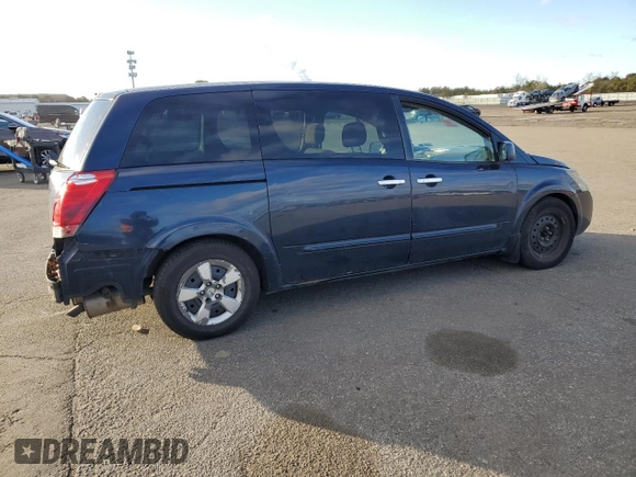 2008 Nissan Quest with VIN 5N1BV28U38N106711, listed as a Copart auction lot 83055694 with 188,961 mi miles and Salvage Title. Bid and sale history available at carsss.com. Image 3.