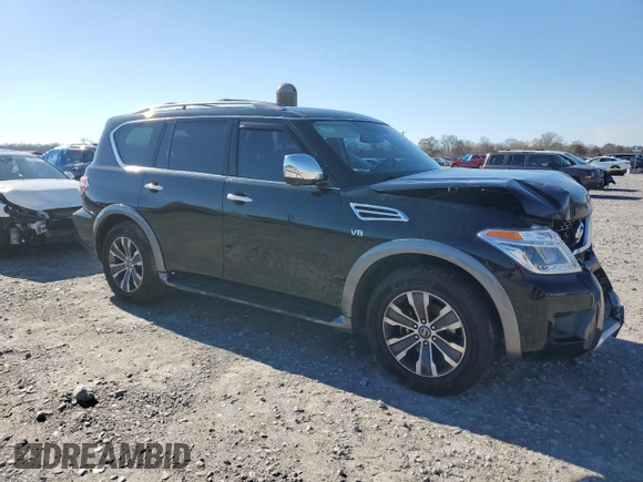 2018 Nissan Armada SV with VIN JN8AY2ND8J9058217, listed as a Copart auction lot 86916214 with 99,324 mi miles and Salvage Title. Bid and sale history available at carsss.com. Image 4.