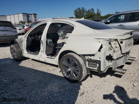 2018 Infiniti Q50 RED SPORT 400 with VIN JN1FV7AP0JM460675, listed as a Copart auction lot 50187185 with 0 mi miles and Salvage Title. Bid and sale history available at carsss.com. Image 2.