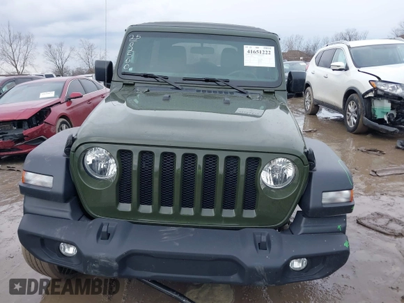 2023 Jeep Wrangler Sport with VIN 1C4HJXDG4PW541155, listed as a IAAI auction lot 41651222 with 30,283 mi miles and . Bid and sale history available at DreamBid. Image 12.