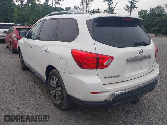 2017 Nissan Pathfinder SV with VIN 5N1DR2MM8HC643637, listed as a IAAI auction lot 42641998 with 137,826 mi miles and . Bid and sale history available at DreamBid. Image 3.
