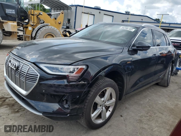 2019 Audi e-tron Premium Plus with VIN WA1LAAGE9KB022355, listed as a Copart auction lot 56298783 with 36,313 mi miles. Bid and sale history available at carsss.com. Image 1.