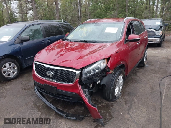 2016 Kia Sorento LX with VIN 5XYPG4A54GG085344, listed as a IAAI auction lot 41981886 with 143,686 mi miles. Bid and sale history available at carsss.com. Image 6.