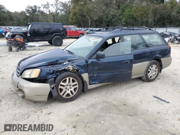 2002 Subaru Legacy Outback with VIN 4S3BH665426633219, listed as a Copart auction lot 88318815 with 223,259 mi miles and Salvage title. Bid and sale history available at DreamBid. Image 1.