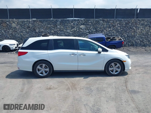 2022 Honda Odyssey EX-L with VIN 5FNRL6H79NB054120, listed as a IAAI auction lot 41694040 with 55,036 mi miles and . Bid and sale history available at DreamBid. Image 13.
