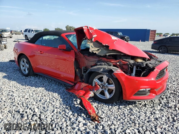 2015 Ford Mustang V6 with VIN 1FATP8EM1F5380437, listed as a Copart auction lot 57771705 with 78,708 mi miles and Salvage title. Bid and sale history available at DreamBid. Image 4.