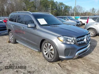2017 Mercedes-Benz GLS 450 with VIN 4JGDF6EE9HA902414, listed as a IAAI auction lot 41330165 with 110,350 mi miles and . Bid and sale history available at DreamBid. Image 1.