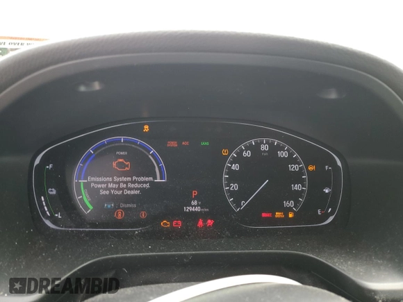 2019 Honda Insight Touring with VIN 19XZE4F9XKE011331, listed as a Copart auction lot 51068605 with 129,440 mi miles and Salvage Title. Bid and sale history available at carsss.com. Image 9.