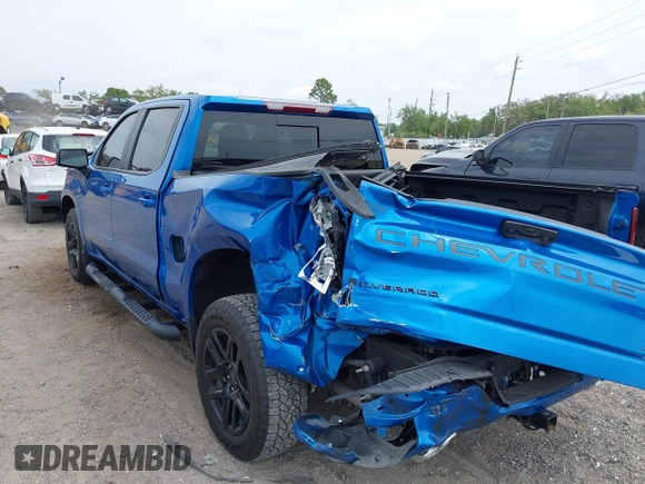 2023 Chevrolet Silverado 1500 RST with VIN 1GCUDEED9PZ188313, listed as a IAAI auction lot 41869940 with 27,342 mi miles and . Bid and sale history available at DreamBid. Image 3.