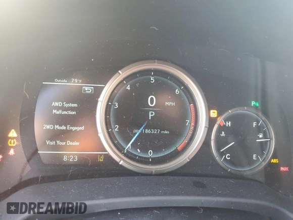 2017 Lexus RX 350 with VIN 2T2BZMCA1HC133521, listed as a Copart auction lot 59832474 with 186,327 mi miles and Salvage title. Bid and sale history available at DreamBid. Image 9.