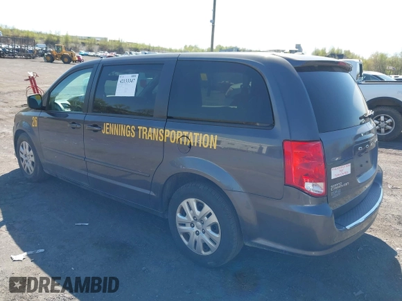 2017 Dodge Grand Caravan SE with VIN 2C4RDGBG6HR822561, listed as a IAAI auction lot 42133347 with 120,531 mi miles and . Bid and sale history available at DreamBid. Image 3.