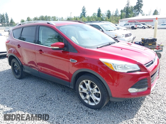 2015 Ford Escape Titanium with VIN 1FMCU9J93FUB28037, listed as a IAAI auction lot 42432345 with 133,242 mi miles and . Bid and sale history available at DreamBid. Image 1.