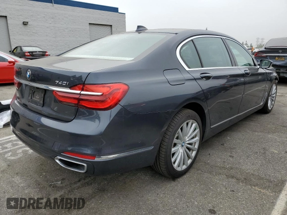 2016 BMW 7 Series 740i with VIN WBA7E2C52GG504213, listed as a Copart auction lot 53120313 with 55,933 mi miles. Bid and sale history available at carsss.com. Image 3.