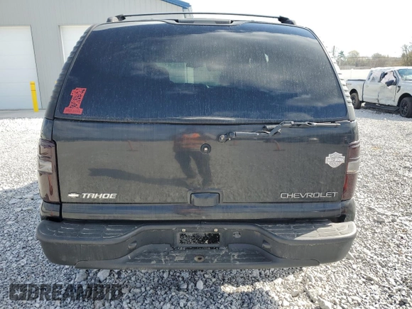 2001 Chevrolet Tahoe LT with VIN 1GNEK13T01R177485, listed as a Copart auction lot 53540455 with Not provided miles and Salvage title. Bid and sale history available at DreamBid. Image 6.