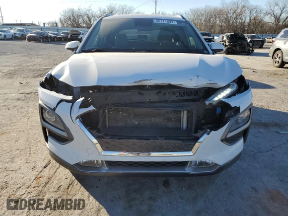 2021 Hyundai Kona Limited with VIN KM8K33A51MU600192, listed as a Copart auction lot 86171894 with 47,116 mi miles and Salvage Title. Bid and sale history available at carsss.com. Image 5.