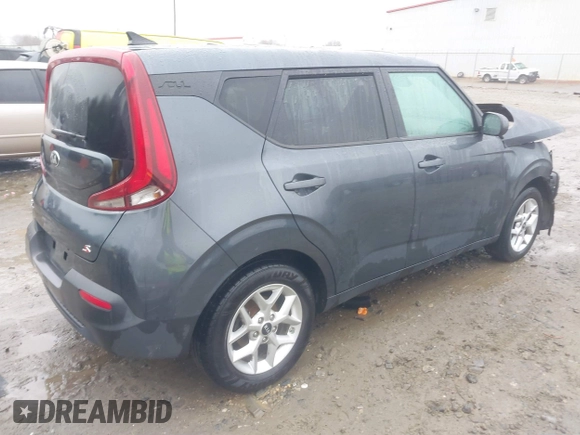 2020 Kia Soul S with VIN KNDJ23AU2L7001180, listed as a IAAI auction lot 41563960 with 72,256 mi miles. Bid and sale history available at carsss.com. Image 4.
