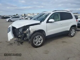 2017 Volkswagen Tiguan S with VIN WVGAV7AX9HK017871, listed as a Copart auction lot 48767785 with 49,608 mi miles and Salvage Title. Bid and sale history available at DreamBid. Image 1.