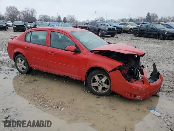 2006 Chevrolet Cobalt LT z VIN 1G1AL55F967635118, wystawiony jako Copart lot #56842785 z przebiegiem 192 656 mil mil oraz Szkoda całkowita • Salvage title. Historia ofert i sprzedaży dostępna na DreamBid. Obrazek 4.