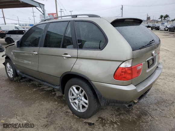 2004 BMW X5 3.0i with VIN 5UXFA13504LU35608, listed as a Copart auction lot 49435715 with 155,153 mi miles and Salvage Title. Bid and sale history available at carsss.com. Image 2.