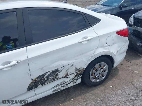 2016 Hyundai Accent SE with VIN KMHCT4AE6GU123161, listed as a IAAI auction lot 39972957 with 133,416 mi miles. Bid and sale history available at carsss.com. Image 6.