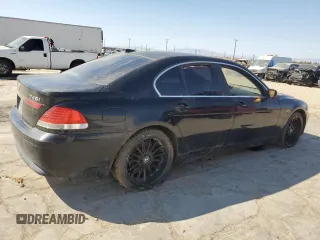 2002 BMW 7 Series 745i with VIN WBAGL634X2DP57617, listed as a Copart auction lot 74073604 with 153,666 mi miles and Clean Title. Bid and sale history available at DreamBid. Image 3.