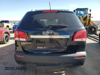 2012 Kia Sorento LX with VIN 5XYKTDA29CG257924, listed as a Copart auction lot 53716185 with 106,850 mi miles and Salvage Title. Bid and sale history available at carsss.com. Image 6.