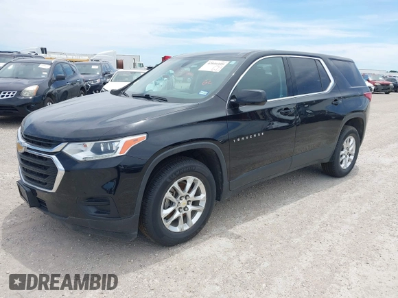 2019 Chevrolet Traverse LS z VIN 1GNERFKWXKJ301749, wystawiony jako IAAI lot #42017638 z przebiegiem 98 408 mil mil oraz . Historia ofert i sprzedaży dostępna na DreamBid. Obrazek 19.