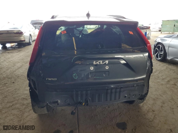 2023 Kia Niro EV Wind with VIN KNDCR3L12P5029800, listed as a Copart auction lot 49516985 with 8,966 mi miles and Salvage Title. Bid and sale history available at carsss.com. Image 6.