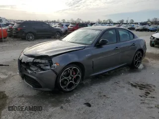 2023 Alfa Romeo Giulia Veloce with VIN ZARFANBN2P7670539, listed as a Copart auction lot 51078645 with 53,270 mi miles and Clean title. Bid and sale history available at DreamBid. Image 1.